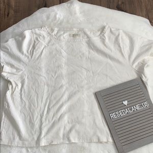 Madewell crop shirt